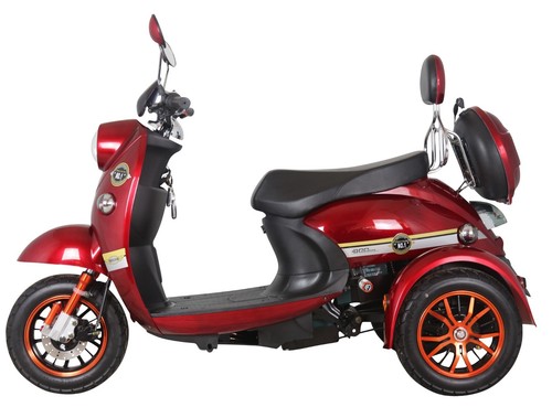 Electric mobility scooter red - scooter,